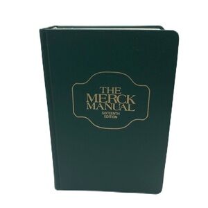 Vintage 1992 The Merck Manual of Diagnois and Therapy Sixteenth Edition Hardback